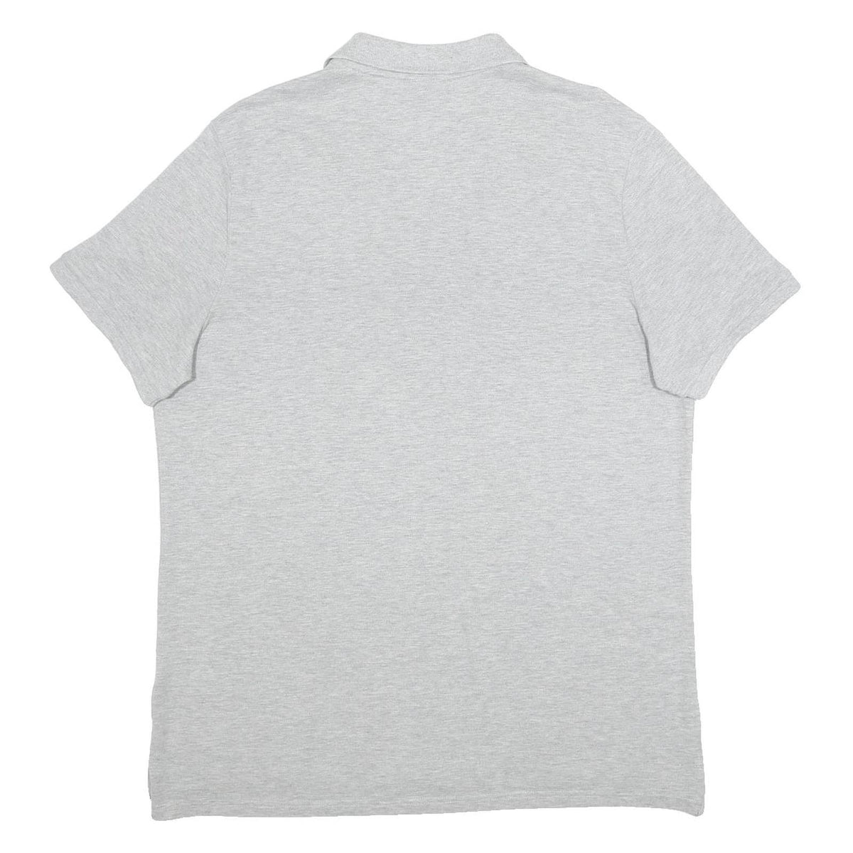 NIKE Mens Grey Short Sleeve Plain Polo Shirt XL Casual Cotton Top