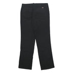 DICKIES Womens Black Relaxed Leg Trousers Cotton Blend Zip W31 L30 Workwear