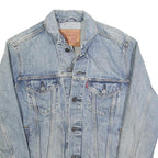 LEVI'S Mens Blue Denim Jacket S Cotton Button Front Classic