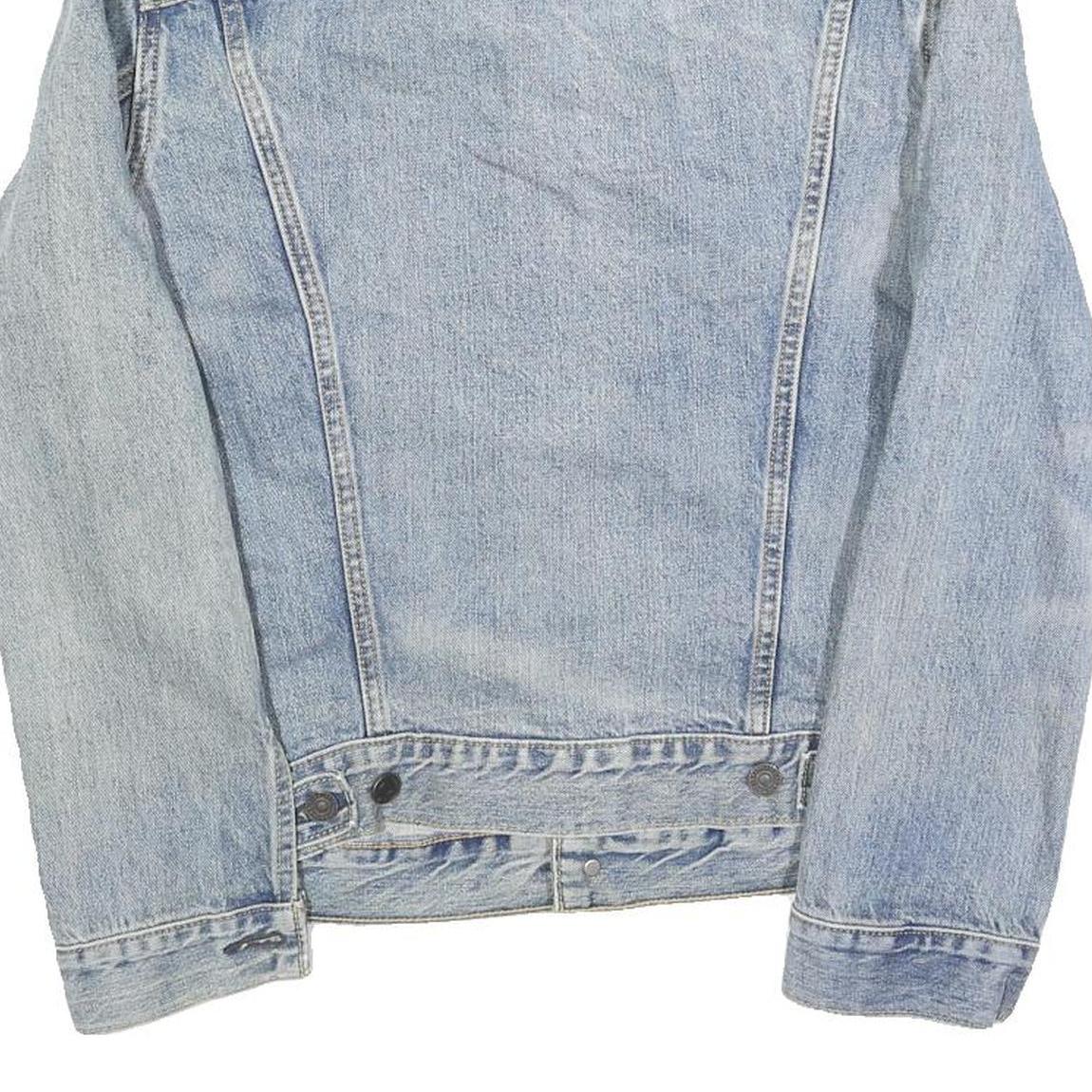 LEVI'S Mens Blue Denim Jacket S Cotton Button Front Classic