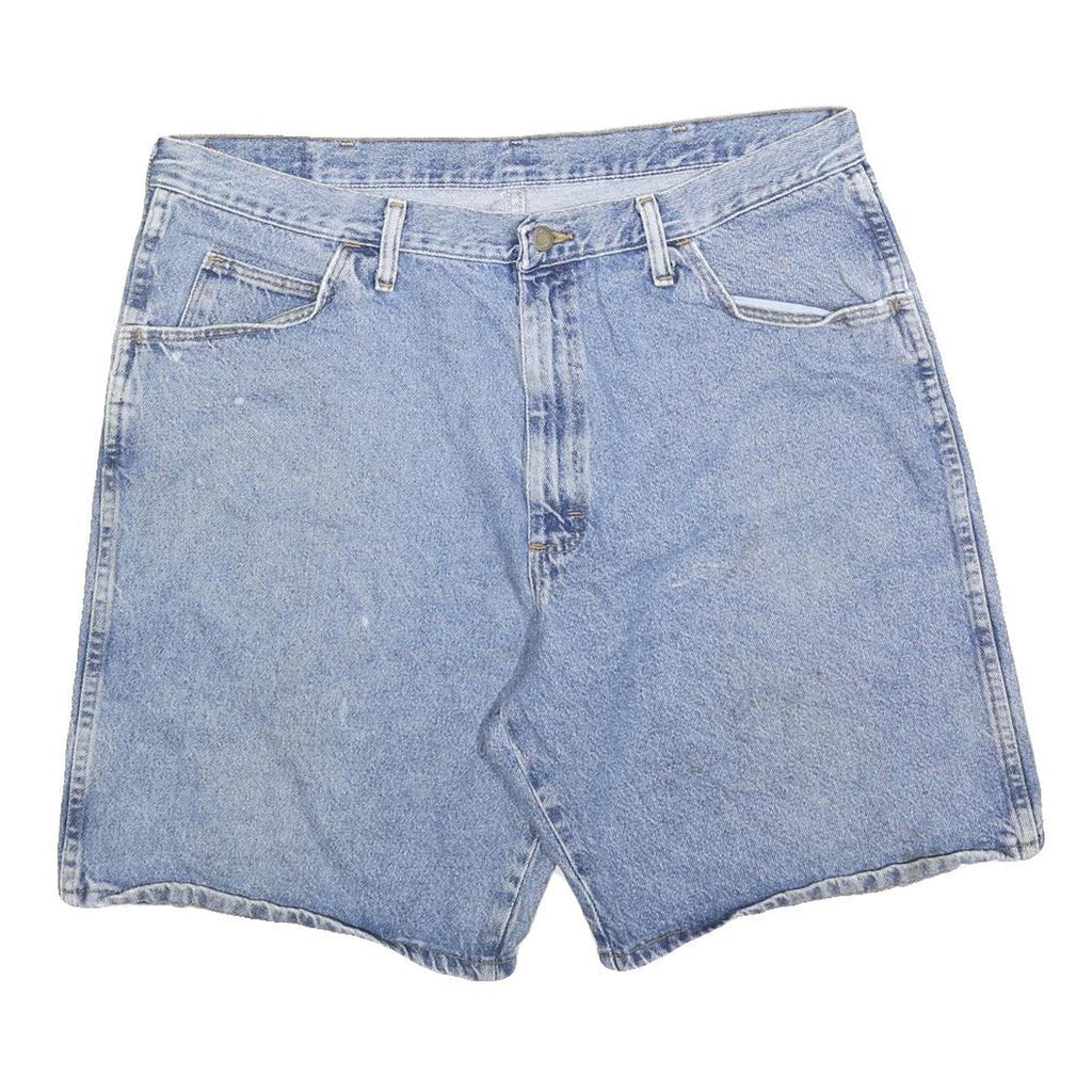 WRANGLER Mens Blue Denim Casual Shorts XL W38 Classic Cotton Blend