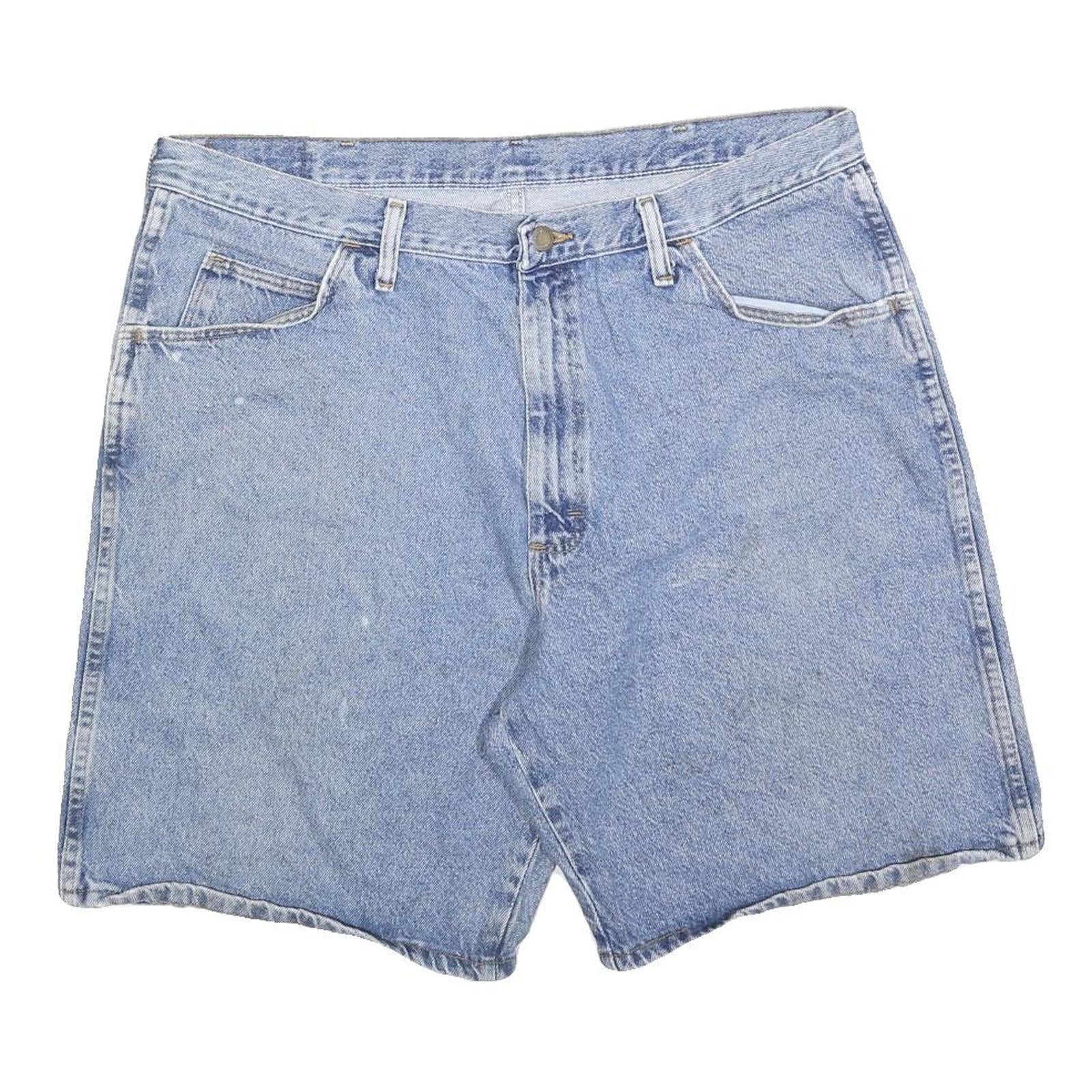 WRANGLER Mens Blue Denim Casual Shorts XL W38 Classic Cotton Blend
