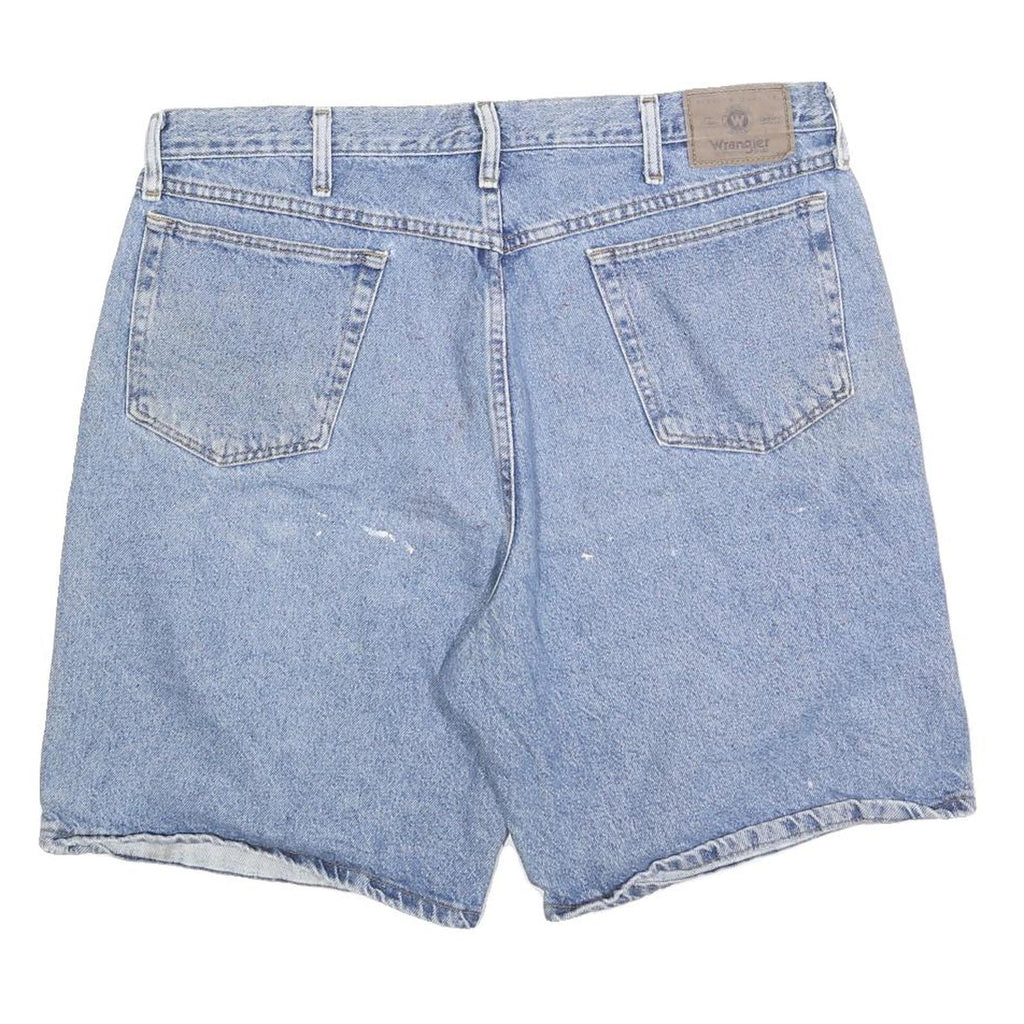 WRANGLER Mens Blue Denim Casual Shorts XL W38 Classic Cotton Blend