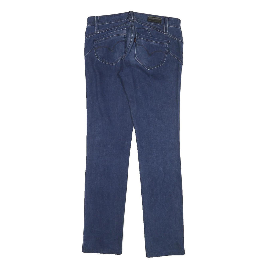 LEVI'S Womens Slim Blue Denim Jeans W30 L30 Cotton Blend Zip Stylish Casual