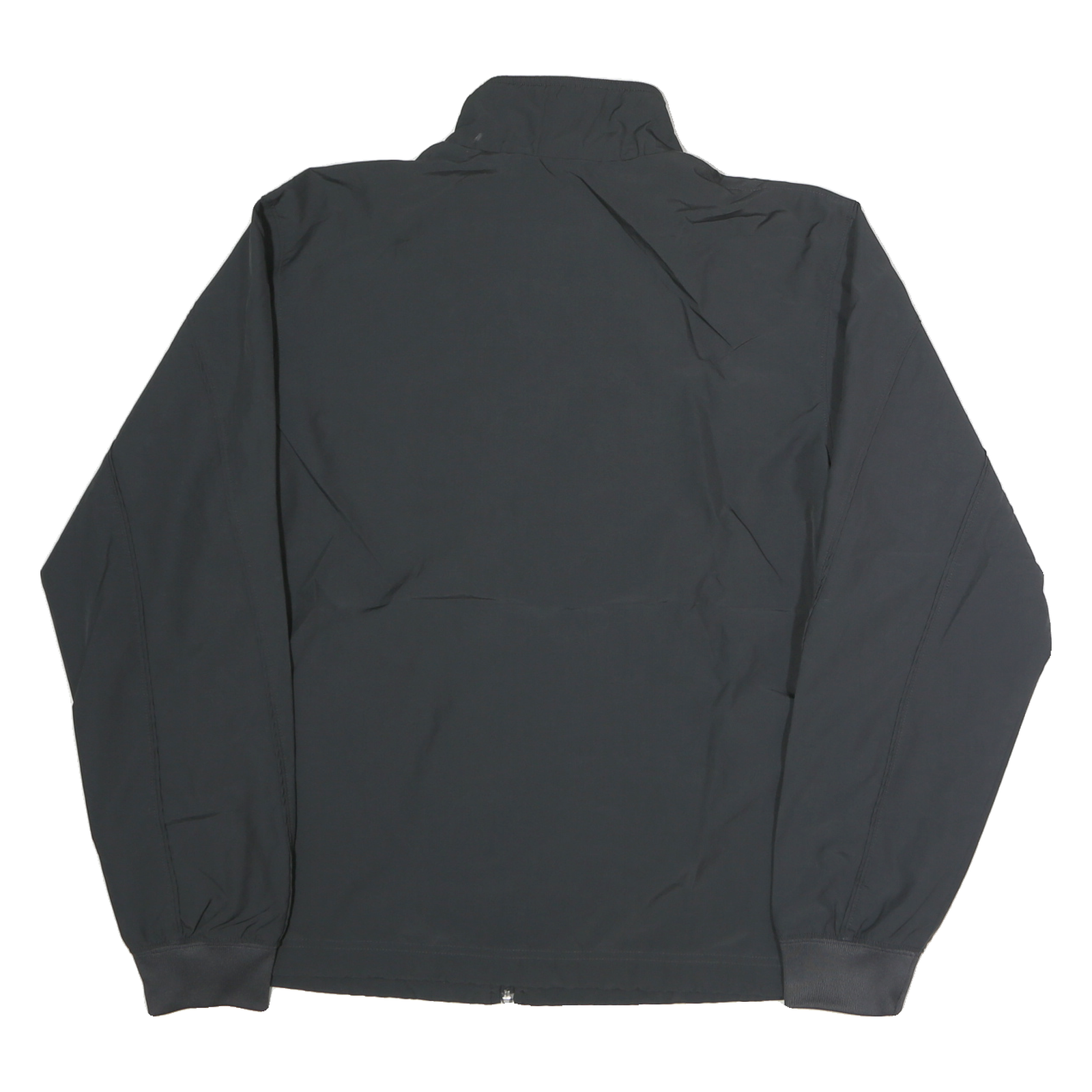 NIKE Mens Black Sportswear Zip Jacket L Polyester Plain Lightweight Activewear