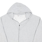 FILA Mens Grey Zip Up Hoodie XL Casual Cotton Blend Sweatshirt