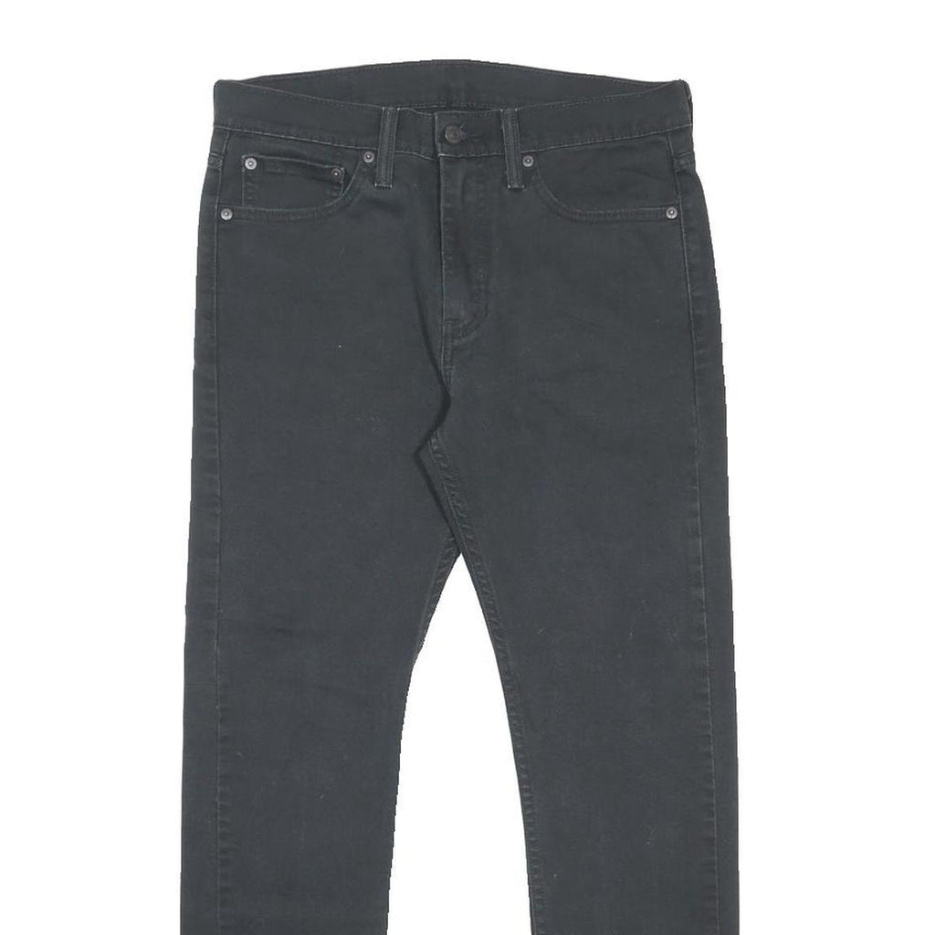 LEVI'S 510 Mens Slim Black Jeans Denim W31 L30 Classic Zip Pocket Detail