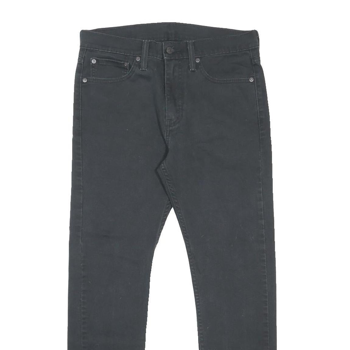 LEVI'S 510 Mens Slim Black Jeans Denim W31 L30 Classic Zip Pocket Detail