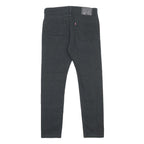 LEVI'S 510 Mens Slim Black Jeans Denim W31 L30 Classic Zip Pocket Detail