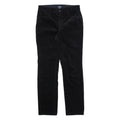 CHAPS Womens Corduroy Trousers Black Regular Straight W30 L30