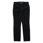 CHAPS Womens Corduroy Trousers Black Regular Straight W30 L30
