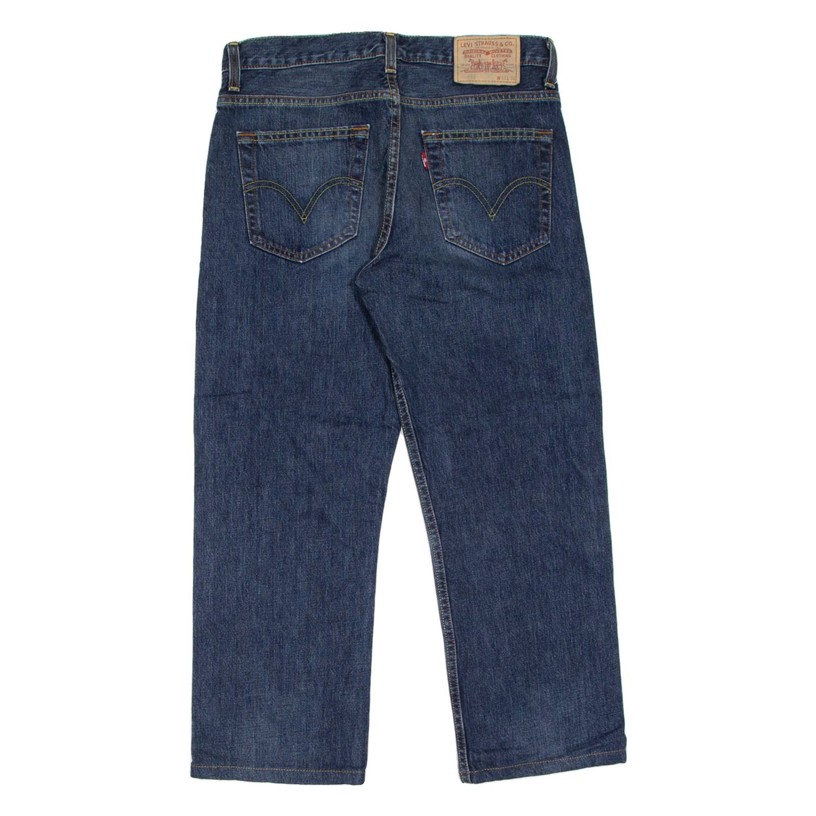 LEVI'S 752 Jeans Mens Blue Regular Straight W32 L25