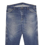DICKIES Mens Relaxed Blue Denim Medium W40 L26 Cotton Jeans Zip Closure