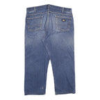 DICKIES Mens Relaxed Blue Denim Medium W40 L26 Cotton Jeans Zip Closure