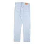 LEVI'S 501 Womens Jeans Light Blue Regular Straight Denim W27 L30 Classic Button