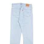 LEVI'S 501 Womens Jeans Light Blue Regular Straight Denim W27 L30 Classic Button