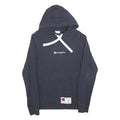 CHAMPION Mens Navy Blue Hoodie S Cotton Blend Classic Pullover Hooded Sweatshirt