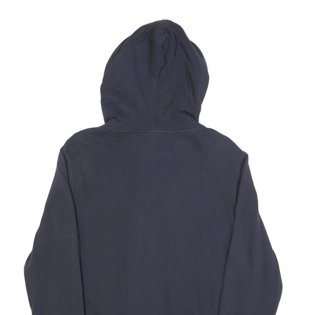 CHAMPION Mens Navy Blue Hoodie S Cotton Blend Classic Pullover Hooded Sweatshirt