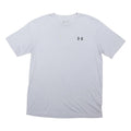 UNDER ARMOUR Mens White Athletic T-Shirt L Short Sleeve Crew Neck Cotton Blend
