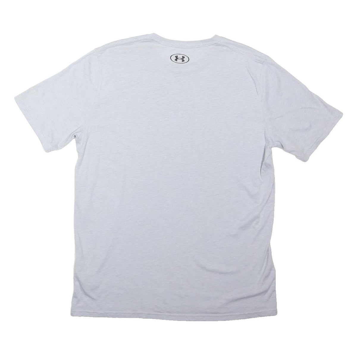 UNDER ARMOUR Mens White Athletic T-Shirt L Short Sleeve Crew Neck Cotton Blend
