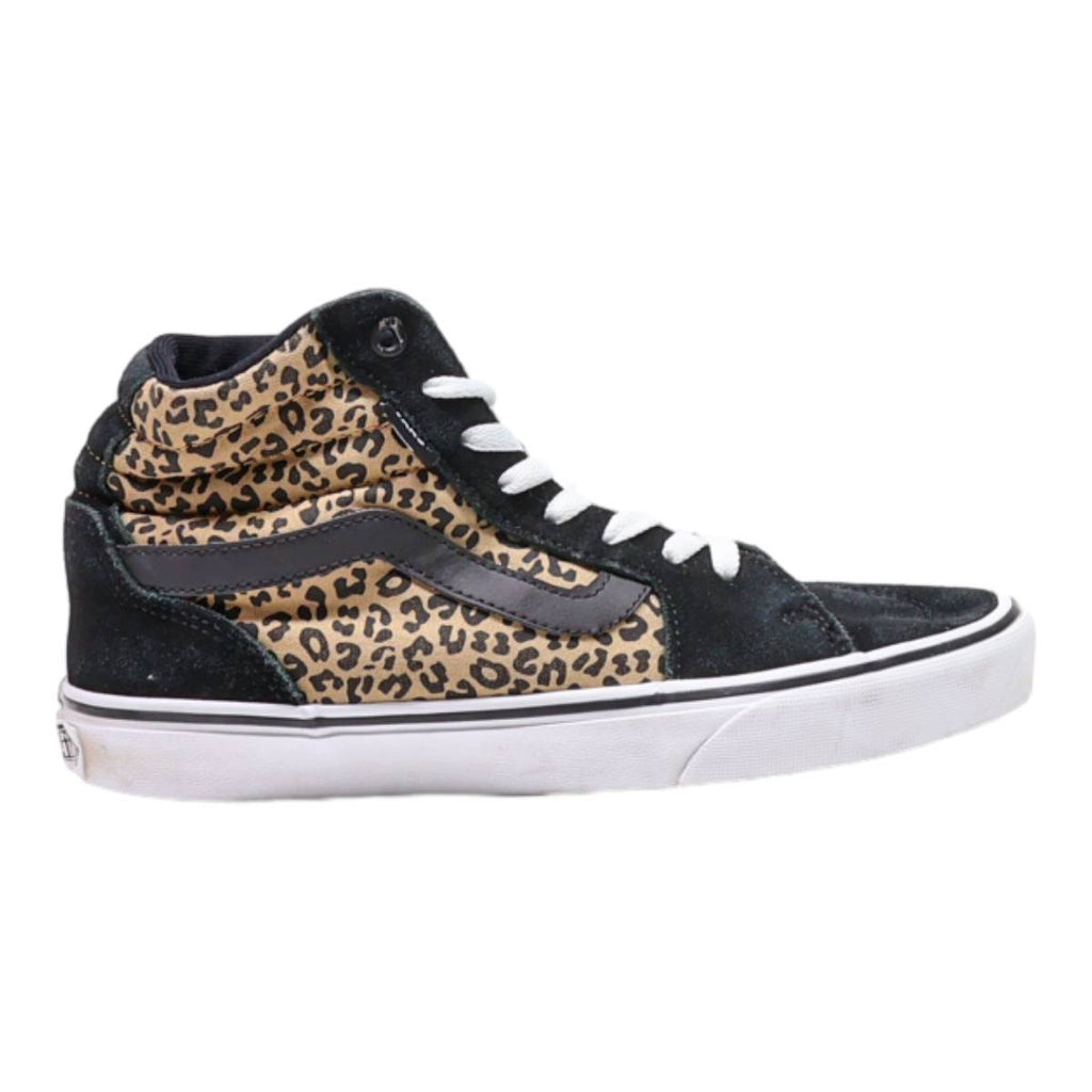 VANS Old Skool High Top Trainers Black Canvas Womens UK 5