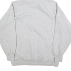 AUTHENTIC LIFE Mens Grey Hoodie L Atlanta Print Cotton Blend Pullover Casual