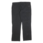DICKIES Mens Black Regular Fit Straight Denim Jeans W40 L32 Workwear Zip Closure