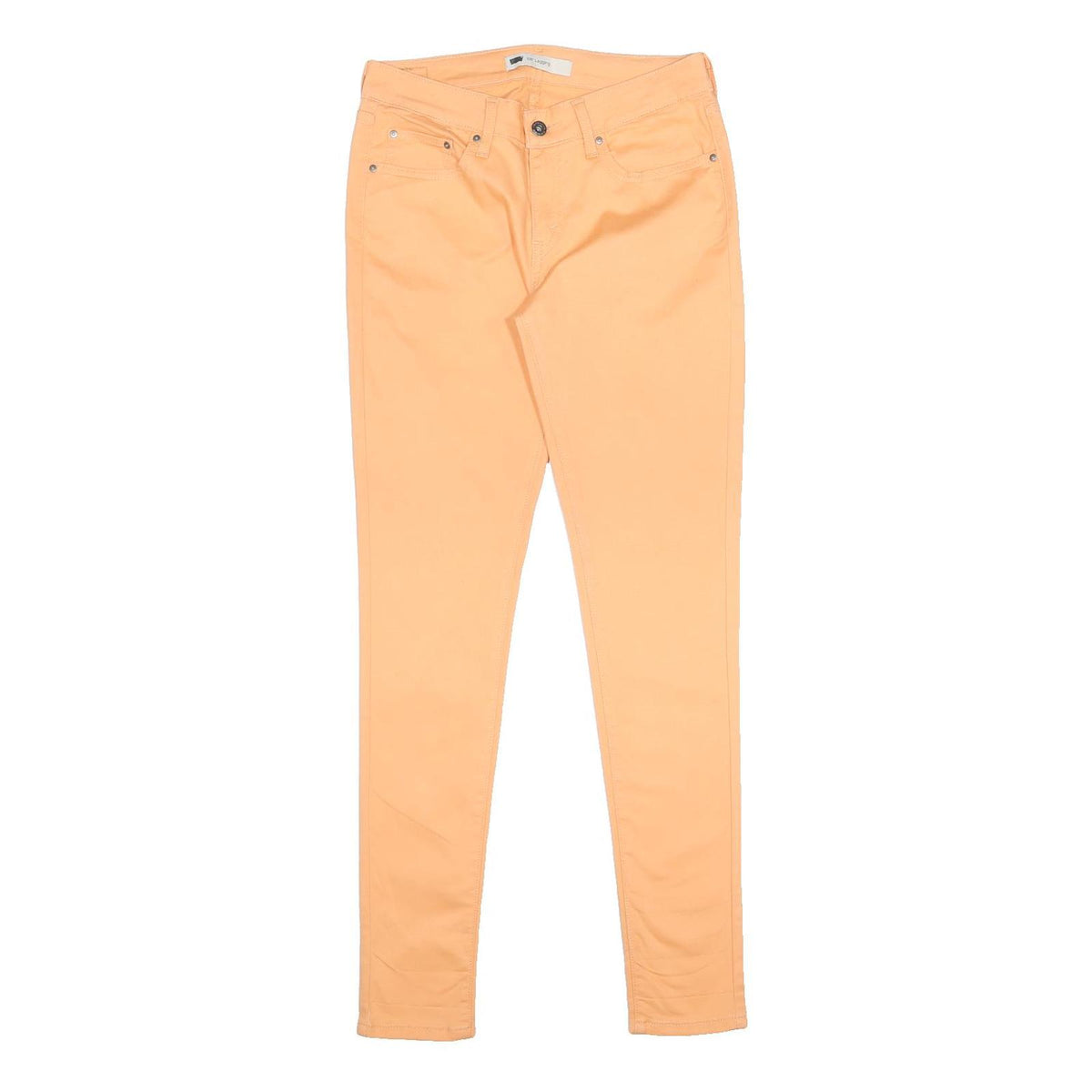 LEVI'S Womens Slim Peach Cotton Blend Slim Trousers W30 L32 Stylish Casual