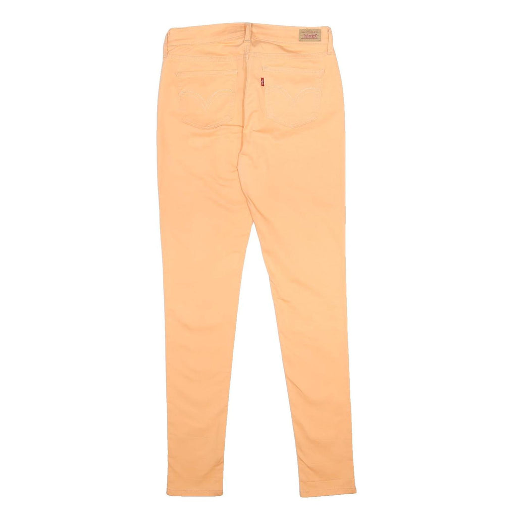 LEVI'S Womens Slim Peach Cotton Blend Slim Trousers W30 L32 Stylish Casual