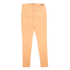 LEVI'S Womens Slim Peach Cotton Blend Slim Trousers W30 L32 Stylish Casual
