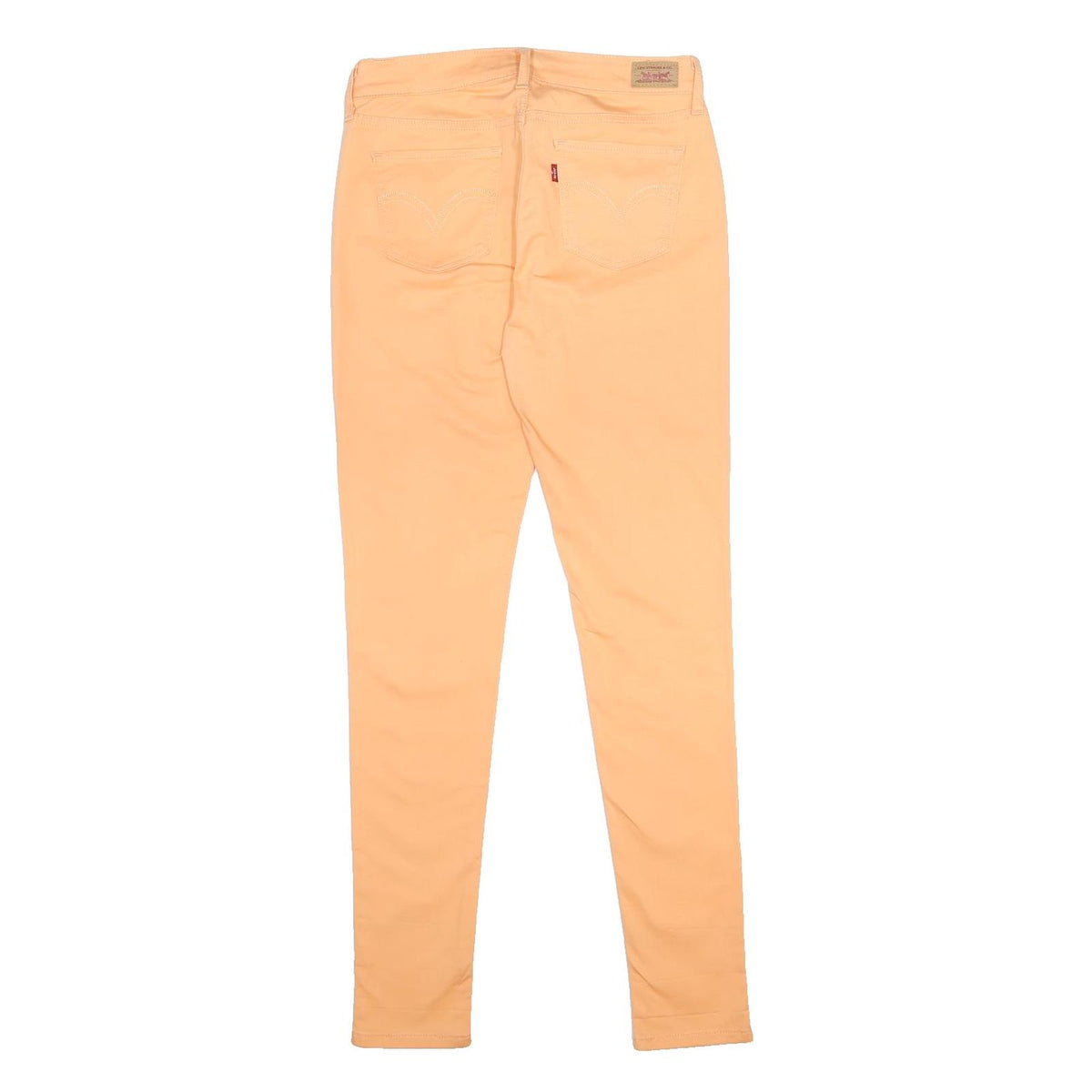 LEVI'S Womens Slim Peach Cotton Blend Slim Trousers W30 L32 Stylish Casual