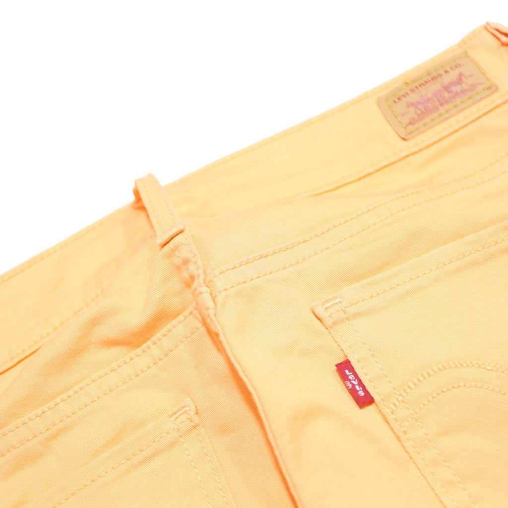 LEVI'S Womens Slim Peach Cotton Blend Slim Trousers W30 L32 Stylish Casual
