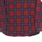 FORCE Mens Red & Blue Cotton Blend Check Shirt L Long Sleeve Casual