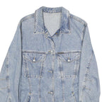 MARC CAIN Womens Blue Denim Jacket M Cotton Button Plain Classic Casual