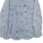 MARC CAIN Womens Blue Denim Jacket M Cotton Button Plain Classic Casual