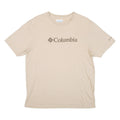 COLUMBIA Mens T-Shirt Beige Crew Neck L