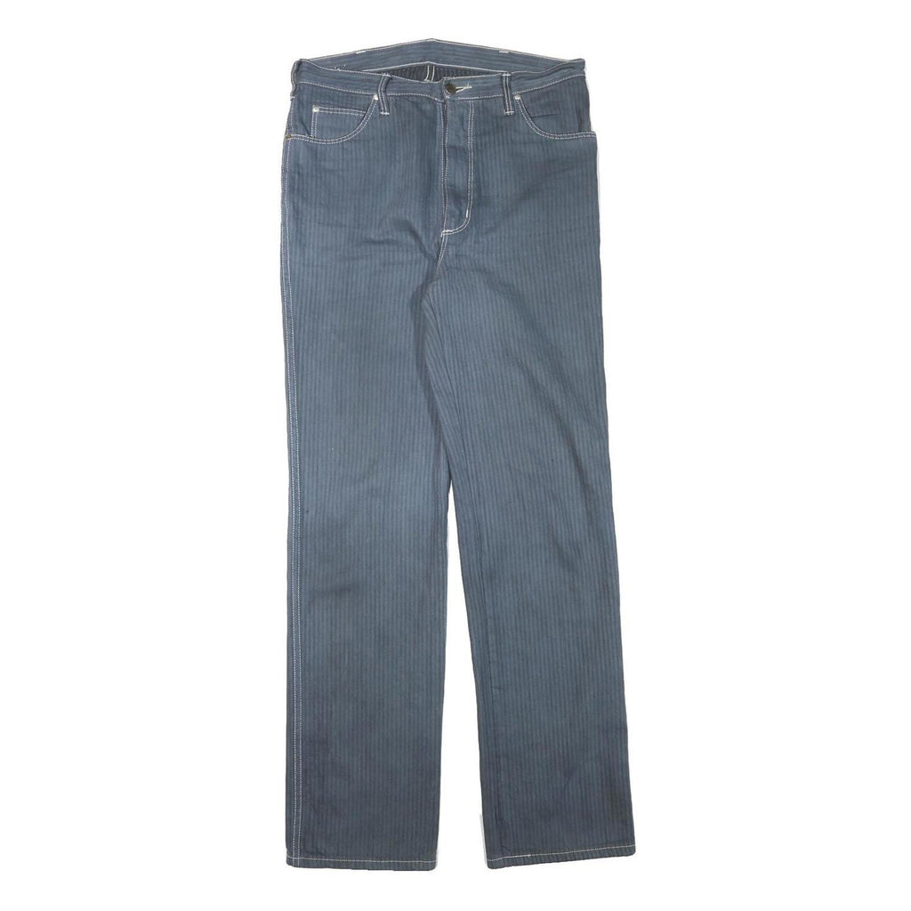 WRANGLER Mens Jeans Blue Regular Straight Denim W30 L32 Cotton Blend Zip