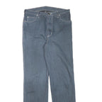 WRANGLER Mens Jeans Blue Regular Straight Denim W30 L32 Cotton Blend Zip