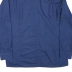 NETTELSTROTH Mens Blue Shirt S Polyester Blend Formal Classic Fit Button Collar