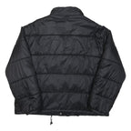 LEVI'S Womens Black Puffer Jacket L Polyester Blend Zip Casual Warm Winter