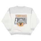 CASTAWAYS Mens White & Grey Tennessee Football Crew Neck L Sweatshirt Cotton