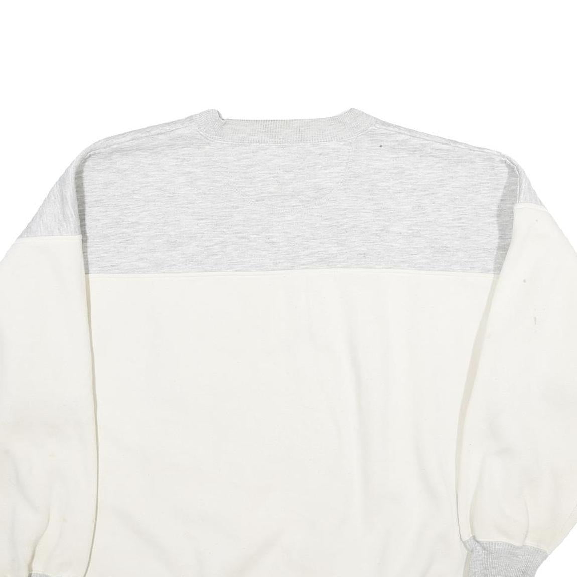 CASTAWAYS Mens White & Grey Tennessee Football Crew Neck L Sweatshirt Cotton