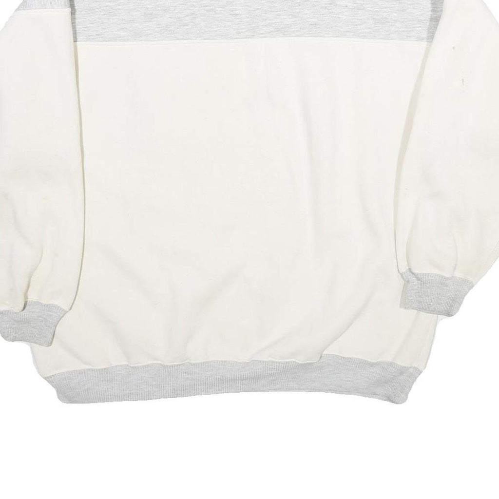 CASTAWAYS Mens White & Grey Tennessee Football Crew Neck L Sweatshirt Cotton