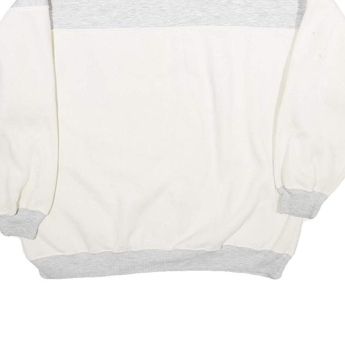 CASTAWAYS Mens White & Grey Tennessee Football Crew Neck L Sweatshirt Cotton