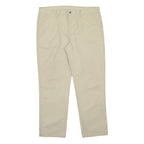DICKIES Mens Regular Fit Beige Polyester Blend Trousers W40 L32 Classic Straight