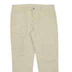 DICKIES Mens Regular Fit Beige Polyester Blend Trousers W40 L32 Classic Straight