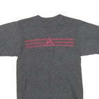 ADIDAS Mens Grey S Graphic T-Shirt Short Sleeve Crew Neck Casual Sporting