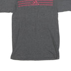 ADIDAS Mens Grey S Graphic T-Shirt Short Sleeve Crew Neck Casual Sporting