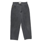 ARMANI JEANS Womens Classic Black Straight Denim Medium W28 L28 Zip Cotton