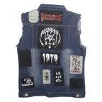 MOGUIJUESH Mens Gilet Blue 4XL